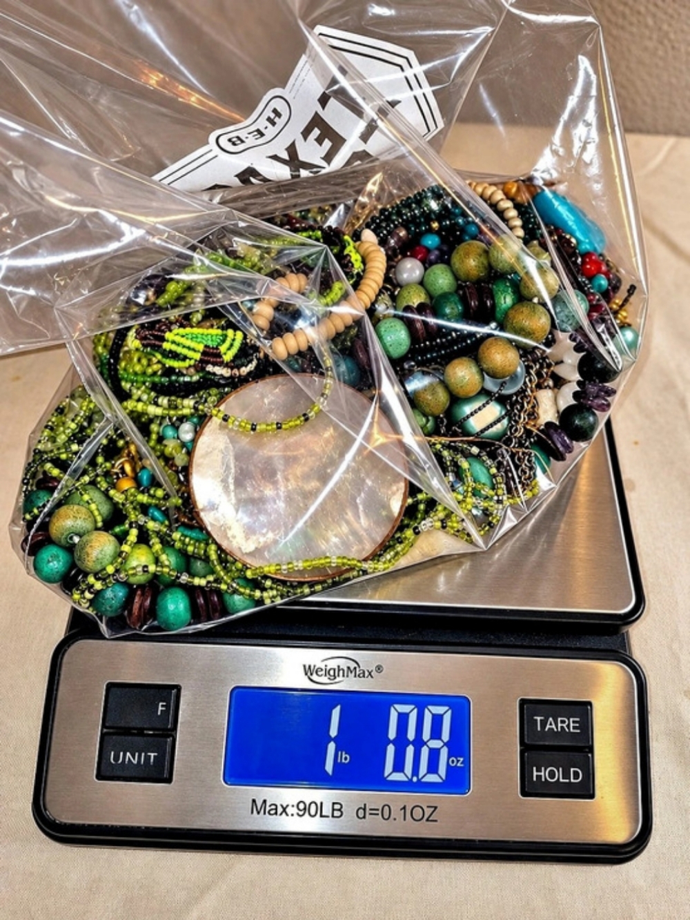 Curated 1 LB Green Turquoise Boho Jewelry Lot • 21 Pieces • Coldwater Creek - Picture 4 of 4